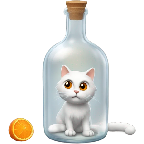 Cat genie in a bottle emoji