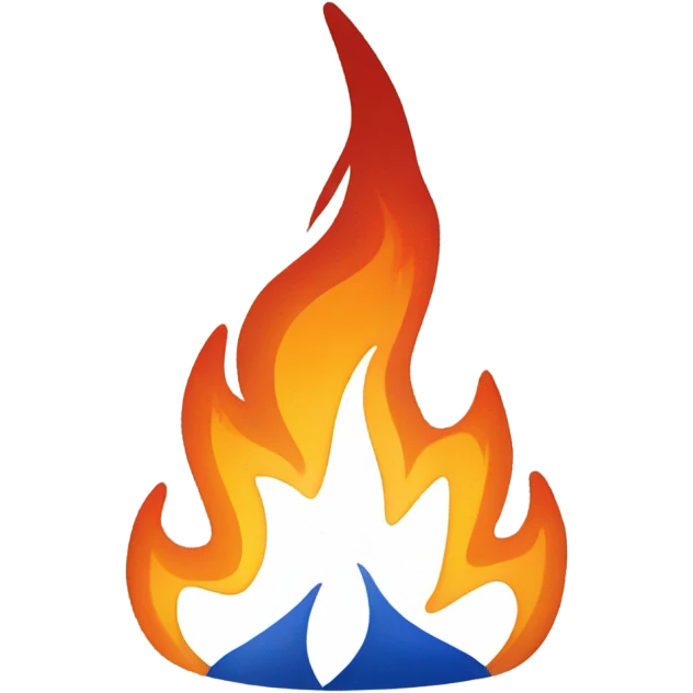 Jira logo on fire emoji