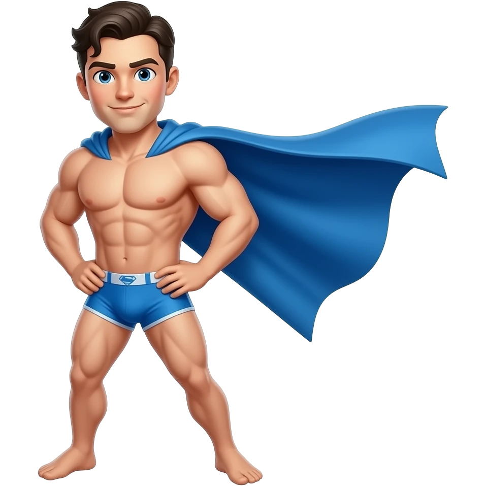 Super Man under wear emoji emoji