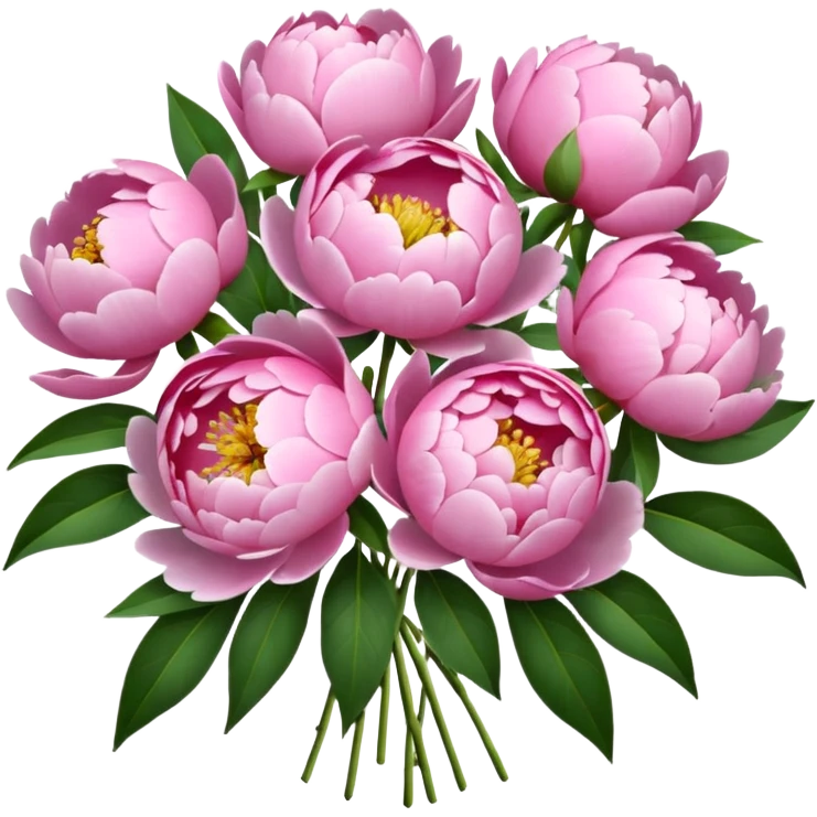 Peonies bouquet  emoji