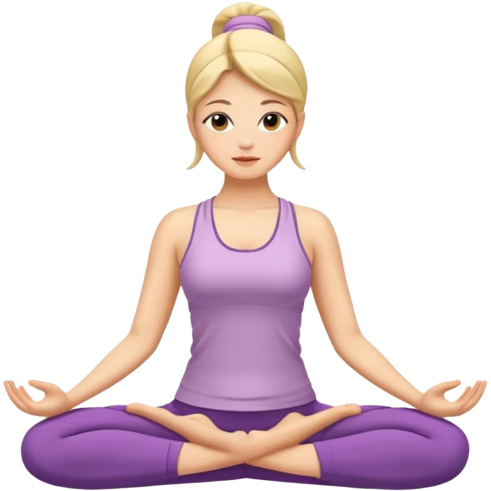 yoga women elegant emoji