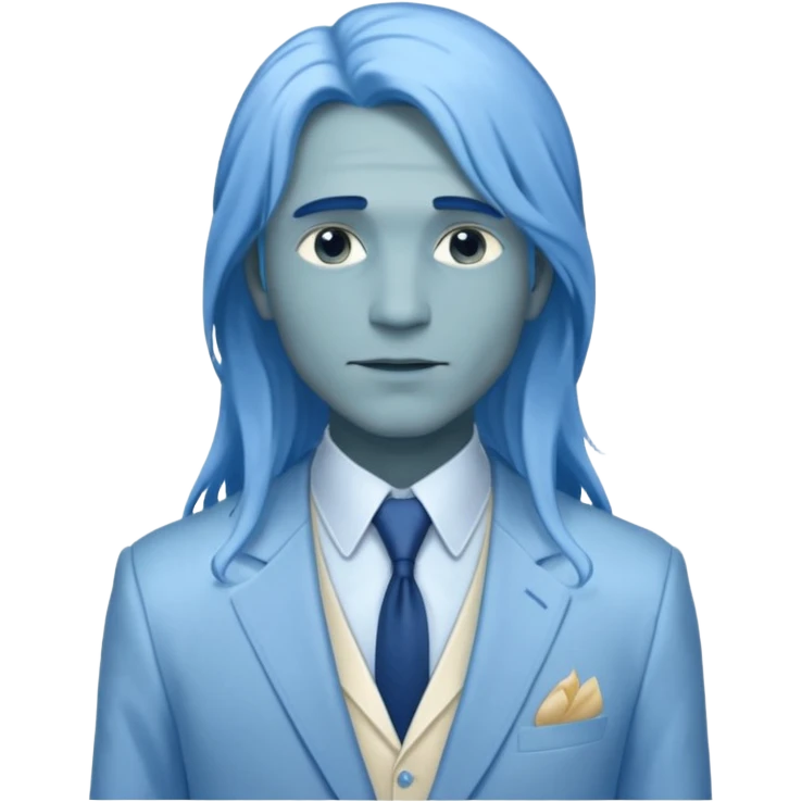 ethereal-pastel-transparent-translucent-gorgeous-spectral-dark-greyish-blue-whitish-gloomy-man-with-blue-long-hair-with-a-beautiful-creme-suit emoji