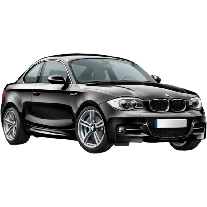 Black bmw e87 1 series emoji
