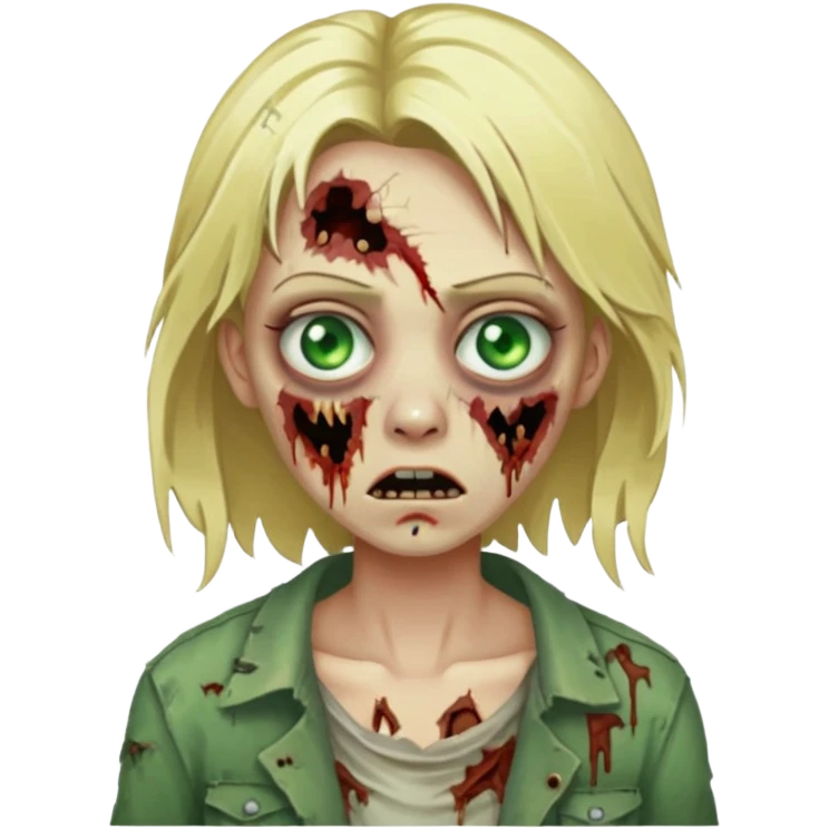 blonde zombie emoji