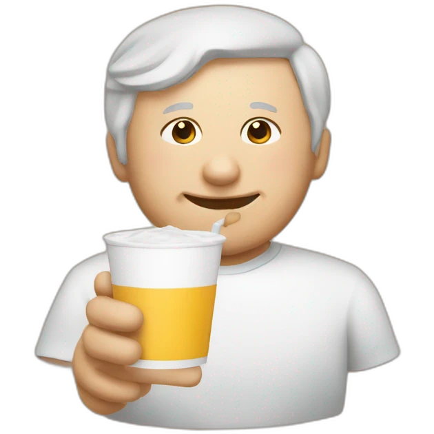 Un père avec du lait emoji