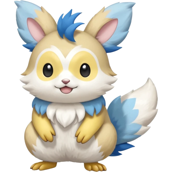 Watchog-Emolga-Pachirisu-Cacomistl-Fakemon-hybrid-creature (full body) emoji