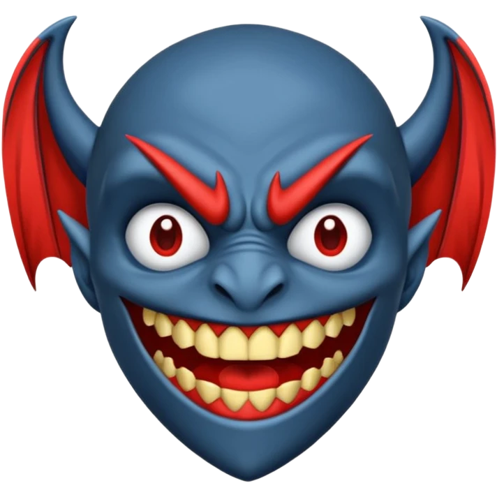 O inima mov,cu trecere spre albastru deschis si coada de drac! emoji