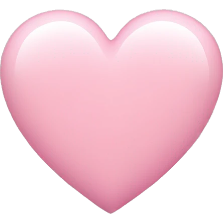 baby pink heart emoji