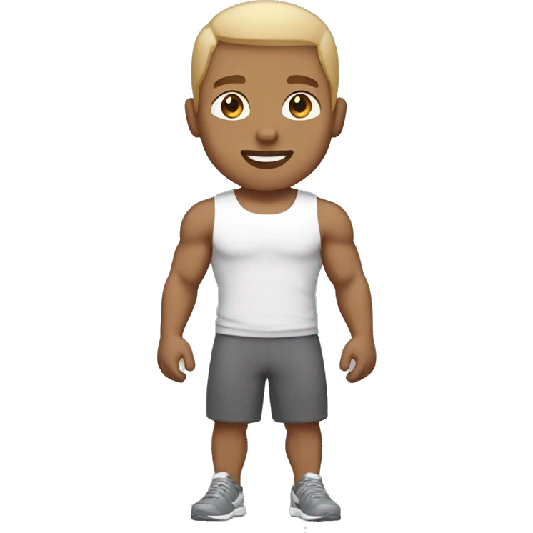 fitness trainer male light skin tone emoji