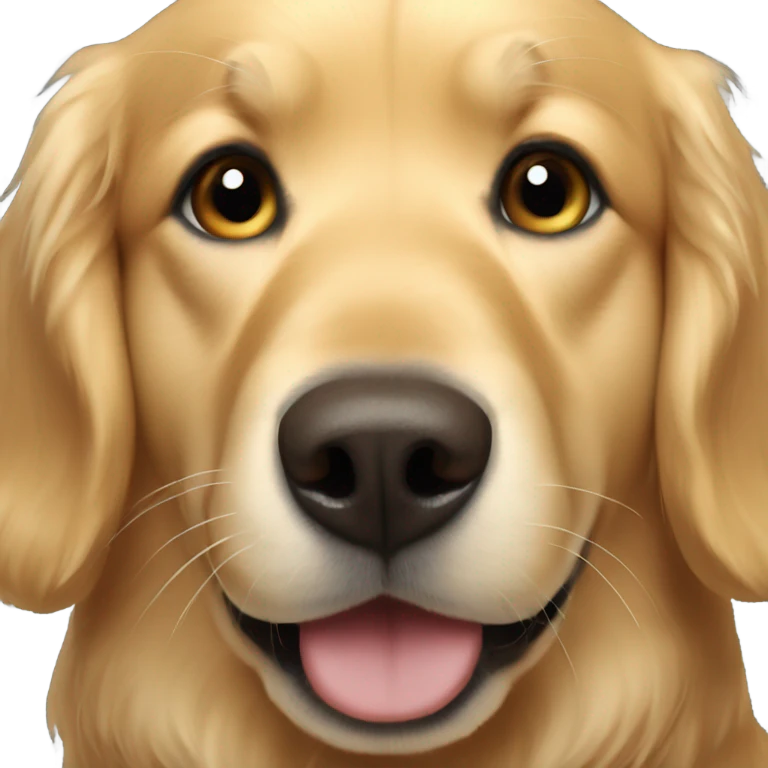 golden retriever close up emoji