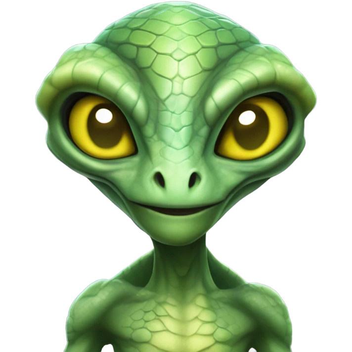 reptile alien visitor, emoji