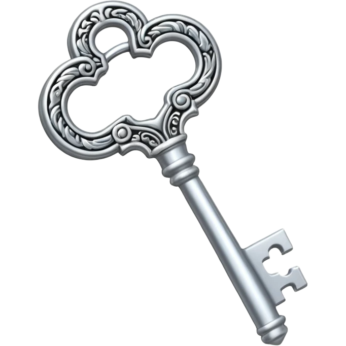 silver key emoji