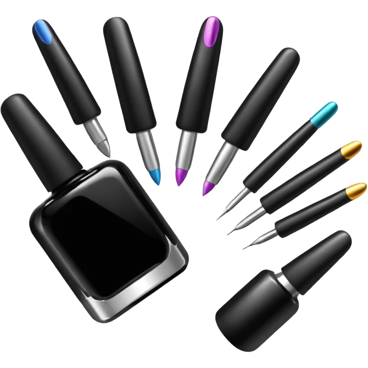 nail art equipment black emoji