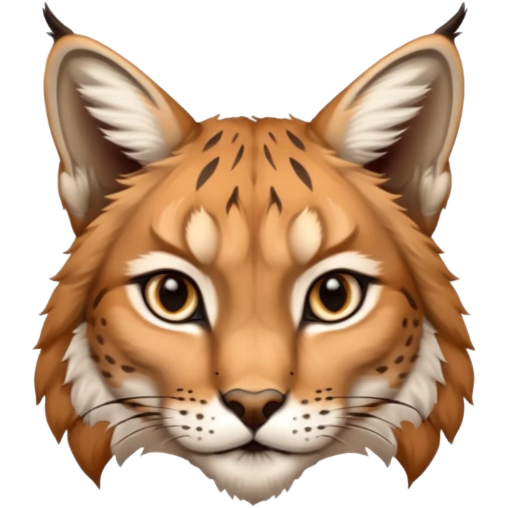 A high-resolution photo-realistic digital illustration of a majestic lynx, chest upward A high-resolution, photo-realistic digital illustration of a majestic young Eurasian lynx, shown from the shoulder upwards with lyx markings emoji