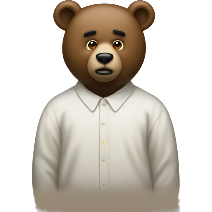 The dropout bear of Kanye West’ album  emoji