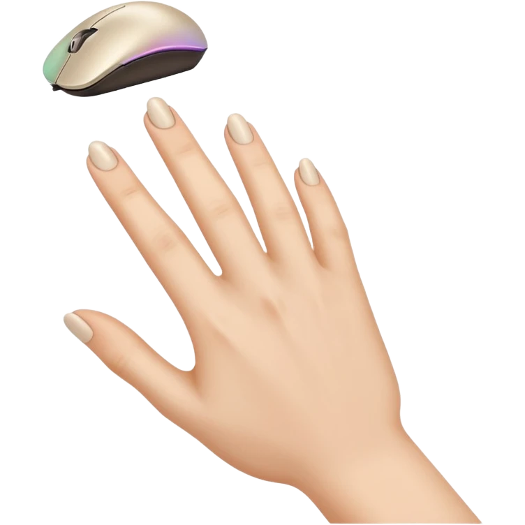 the hand clicking the mouse emoji