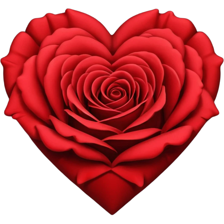 Rose heart black emoji
