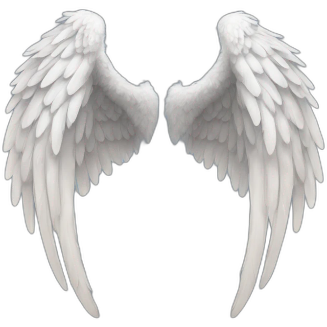 one pair of angel wings emoji