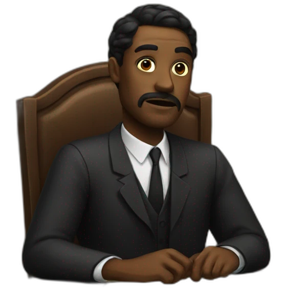 Court noir emoji