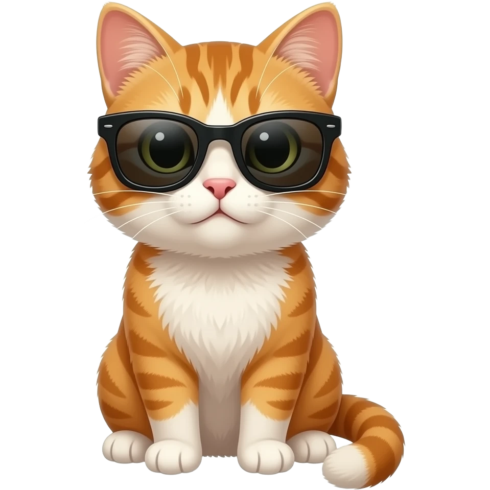 Cat wearing sunglasses emoji