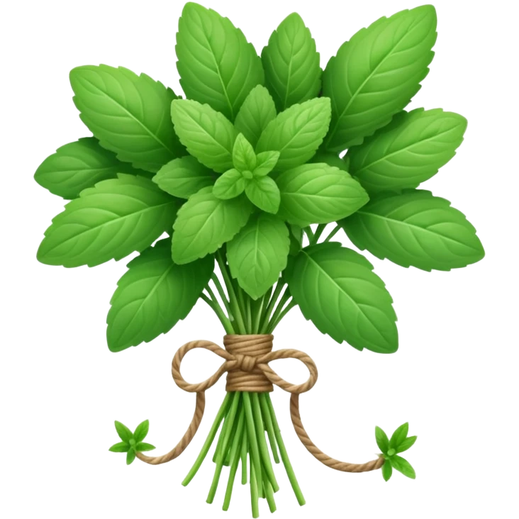 mint herb bouquet emoji
