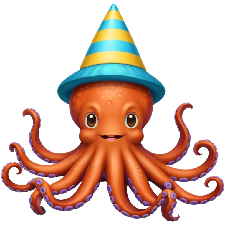 Make an octopus celebrating emoji