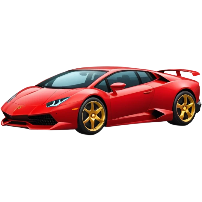 red lamborghini emoji