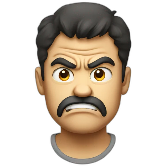 angry face emoji