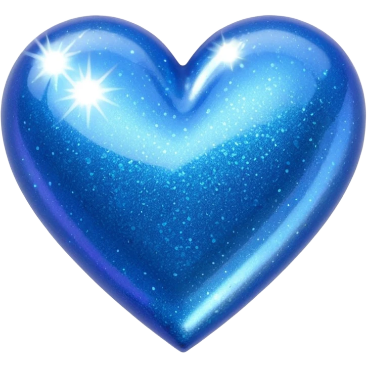 blue glitter heart emoji