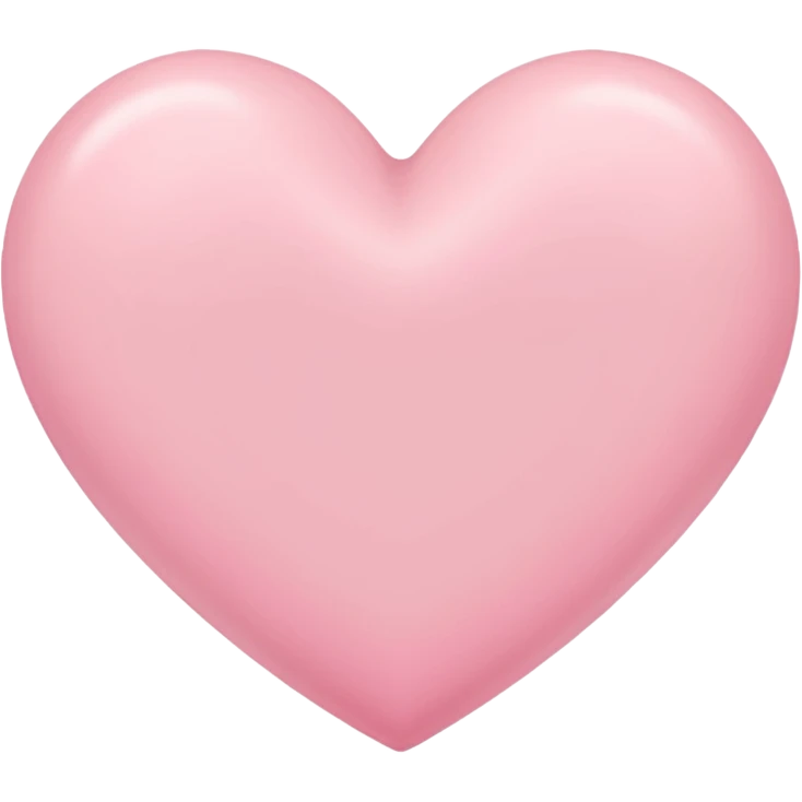 Pink pastel heart emoji