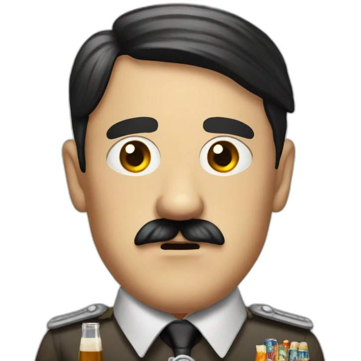 Hitler-beer-unicorn emoji