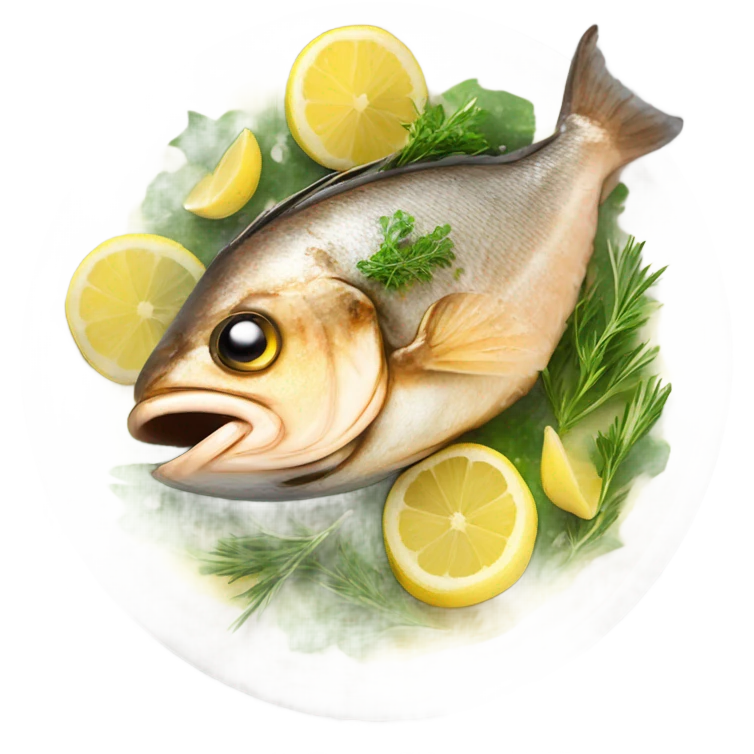 Cooking fish emoji