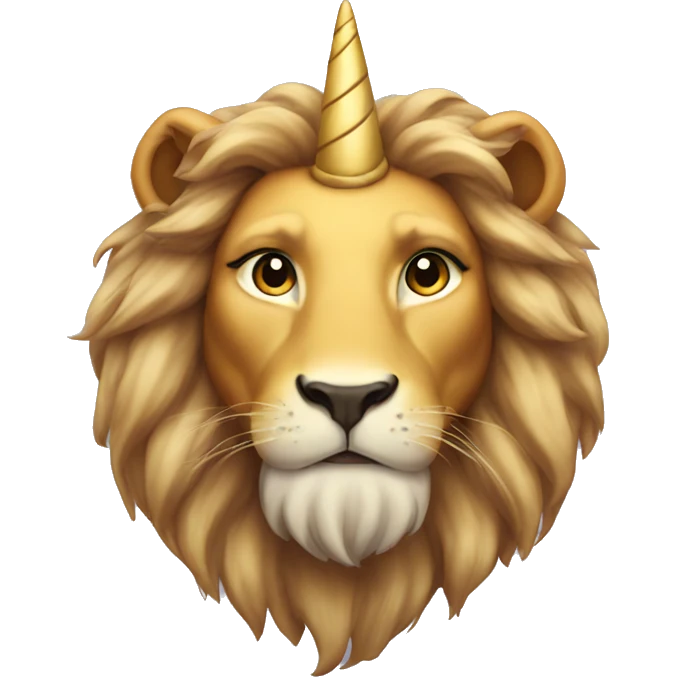 Lion unicorn  emoji
