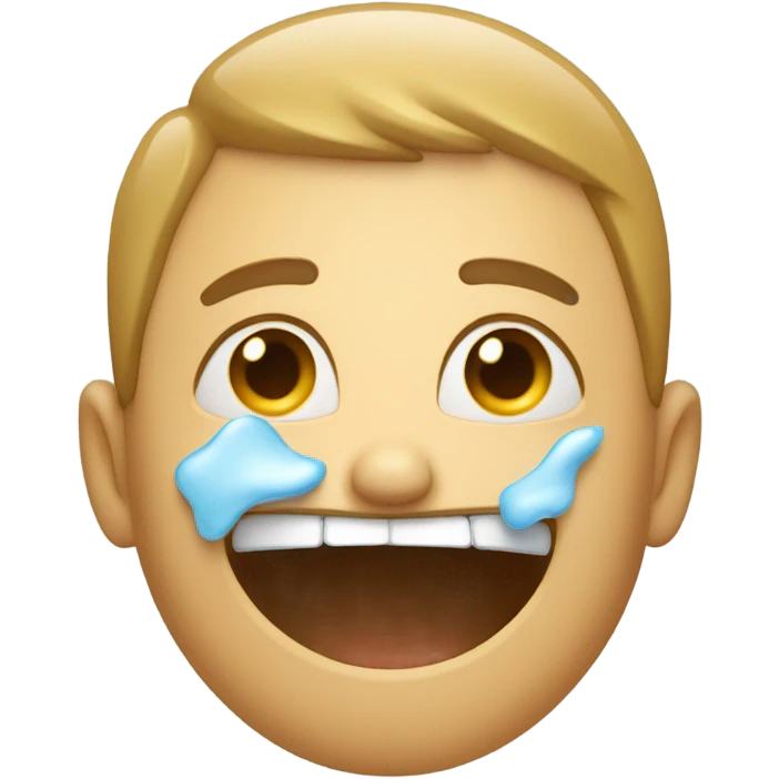 crying but happy emoji