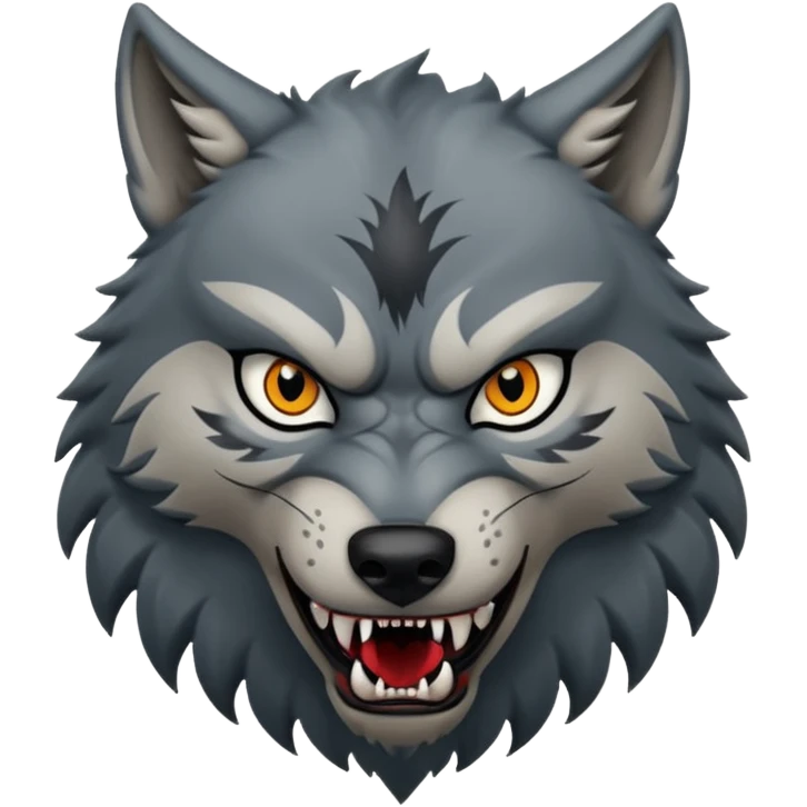 tatoos wolf, angry emoji