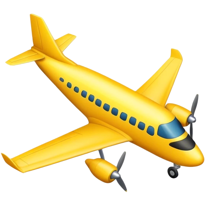 yellow airplane emoji
