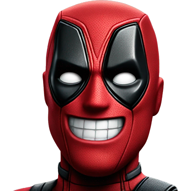 Deadpool happy face emoji