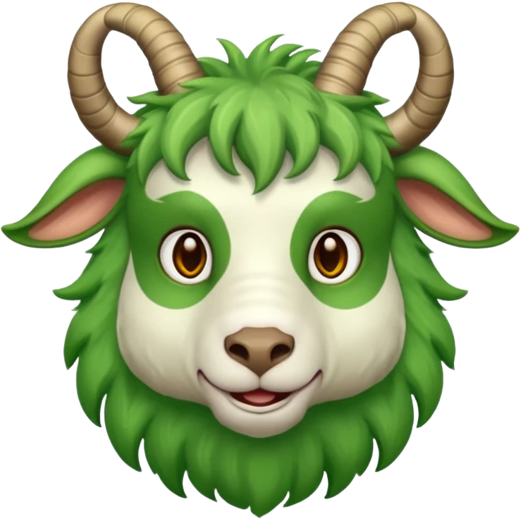Green goat emoji