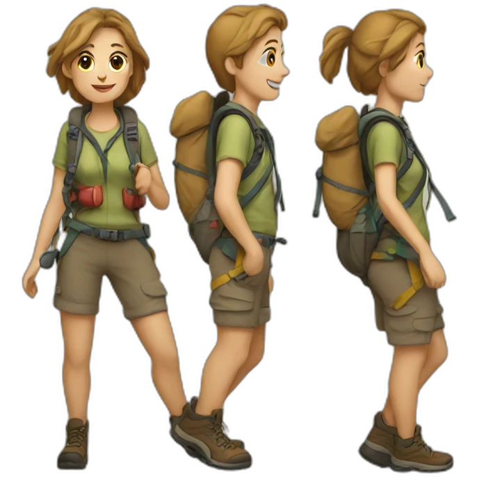HIKING emoji