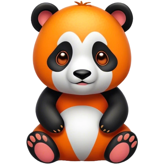 orange panda emoji