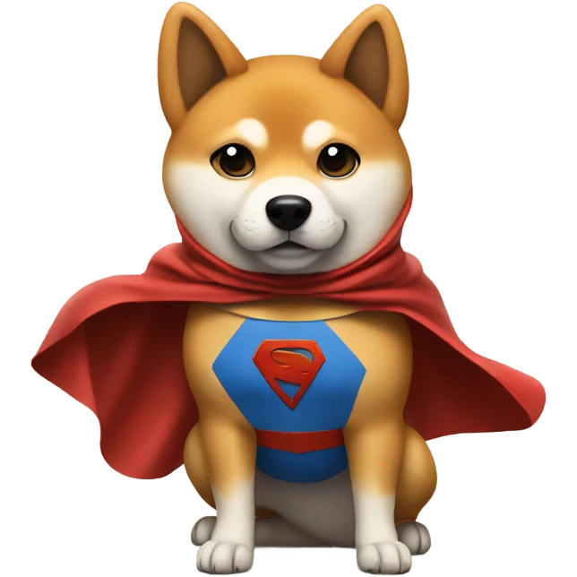 Shiba Inu superhero emoji
