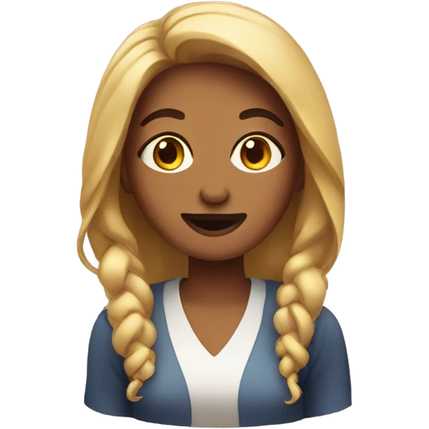 Woman blushing  emoji