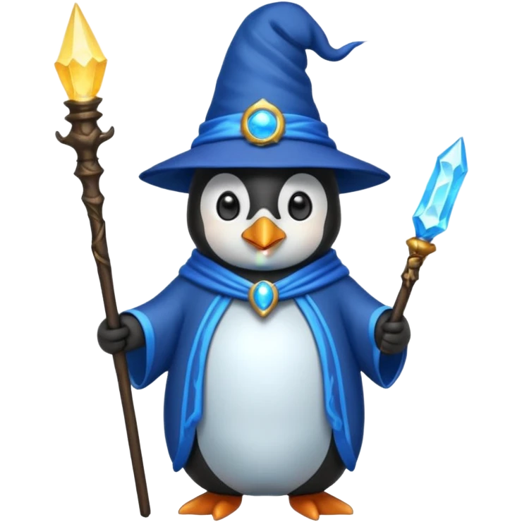 Penguin Wizard emoji