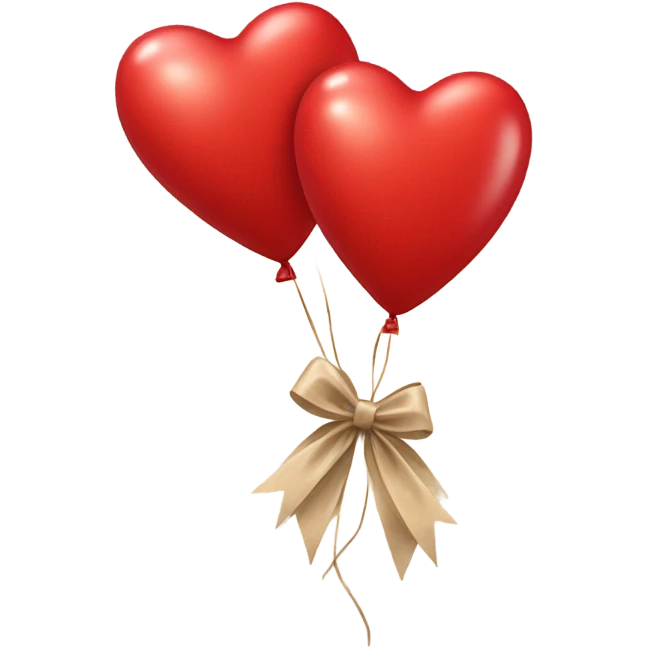 red heart biegie bows emoji