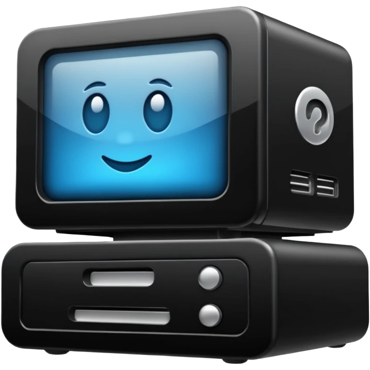 Serveur Informatique noir  emoji