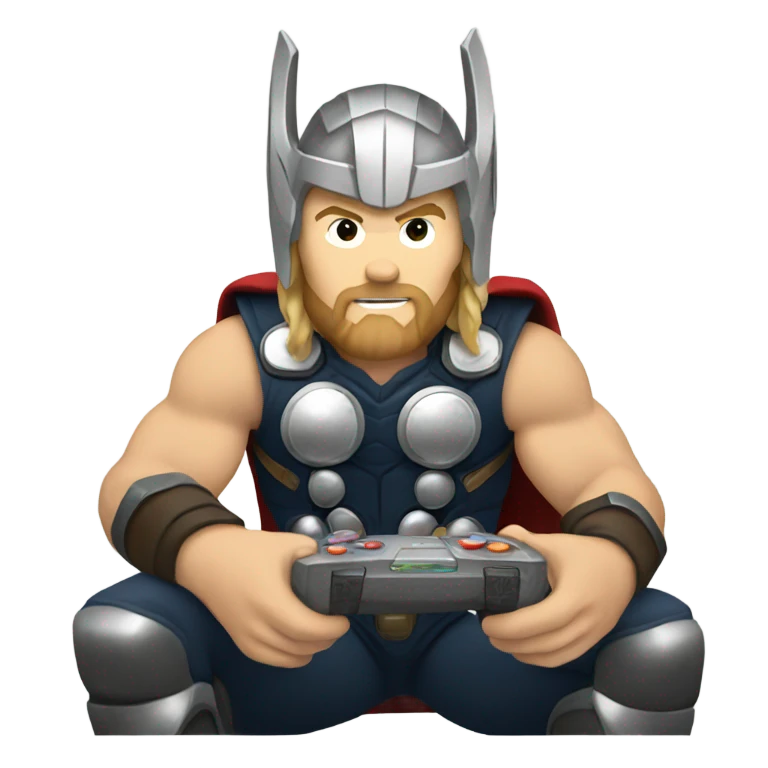 Thor playing video games emoji