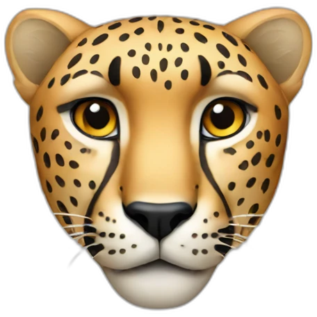 Male cheetah head emoji