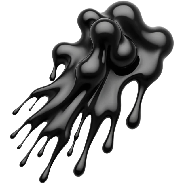 black ink splatter emoji