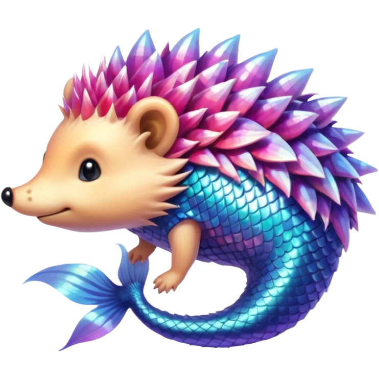The mermaid hedgehog emoji