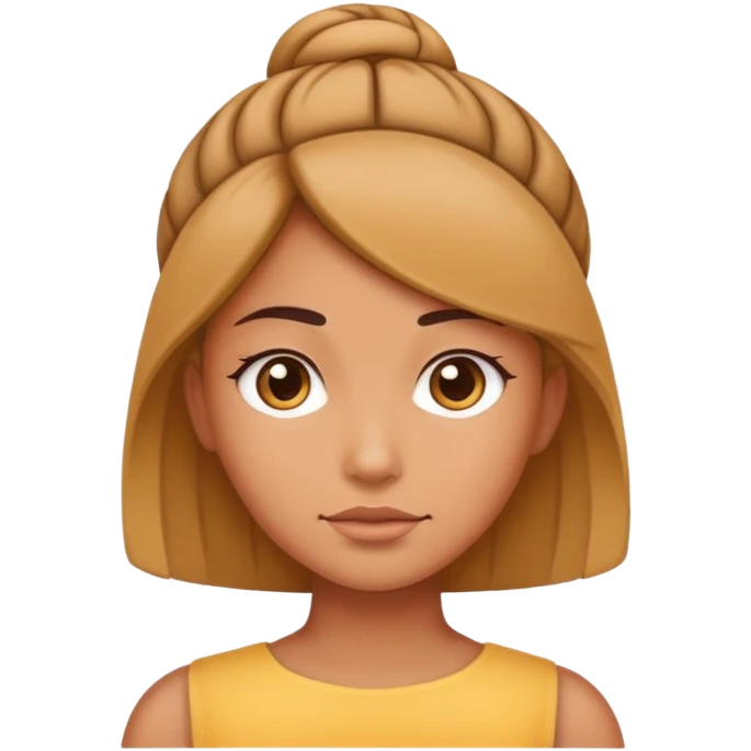 girl with bump on top of head emoji